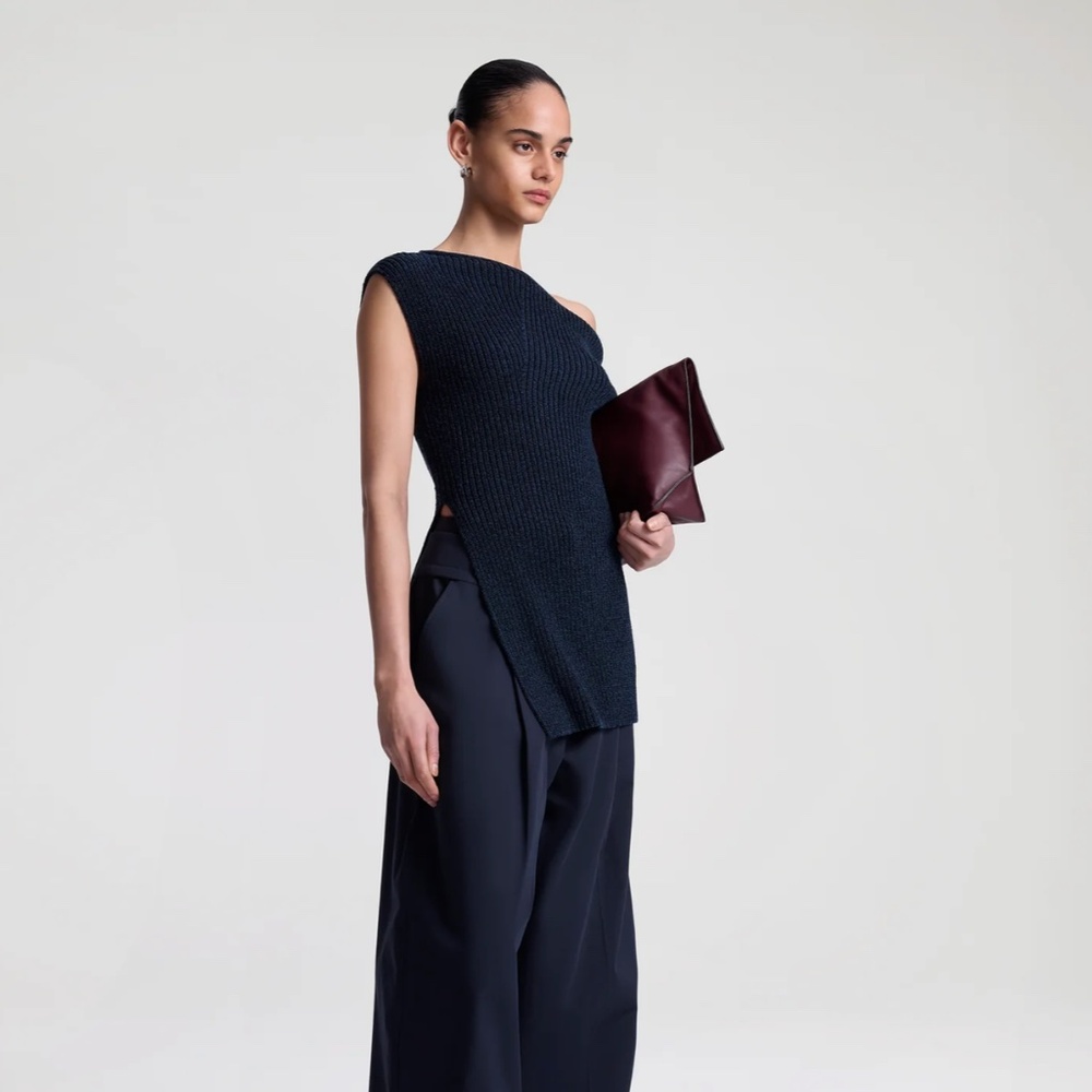 A.L.C. Millie Knit Asymmetrical Top - Picture 2 of 5